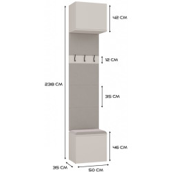 Прихожая TopEshop Haga 1SZ (Cashmere) Thumb