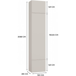 Прихожая TopEshop Haga II 1SZ1W (Cashmere) Thumb