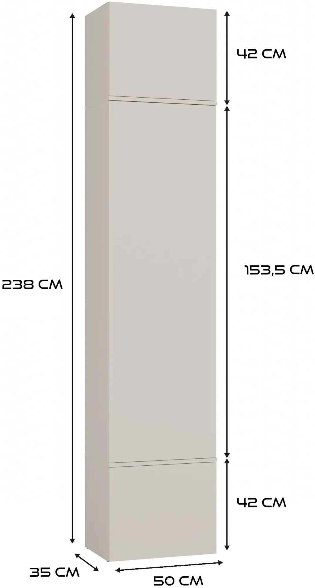 Прихожая TopEshop Haga II 1SZ1W (Cashmere) - 9