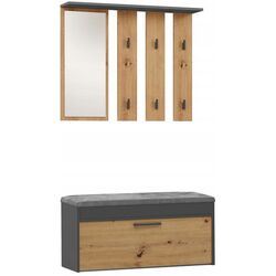 Прихожая TopEshop Parma 100x180 (Anthracite/Artisan Oak) Thumb