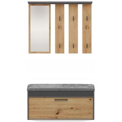 Прихожая TopEshop Parma 100x180 (Anthracite/Artisan Oak) Thumb