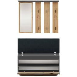 Прихожая TopEshop Parma 100x180 (Anthracite/Artisan Oak) Thumb