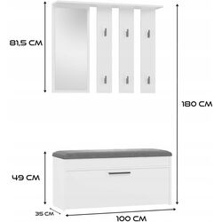 Antreu TopEshop Parma 100x180 (White) Thumb