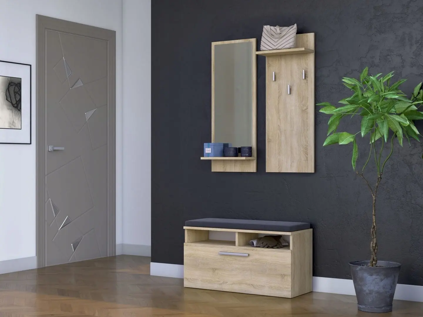 Прихожая TopEshop Riva (Sonoma Oak)