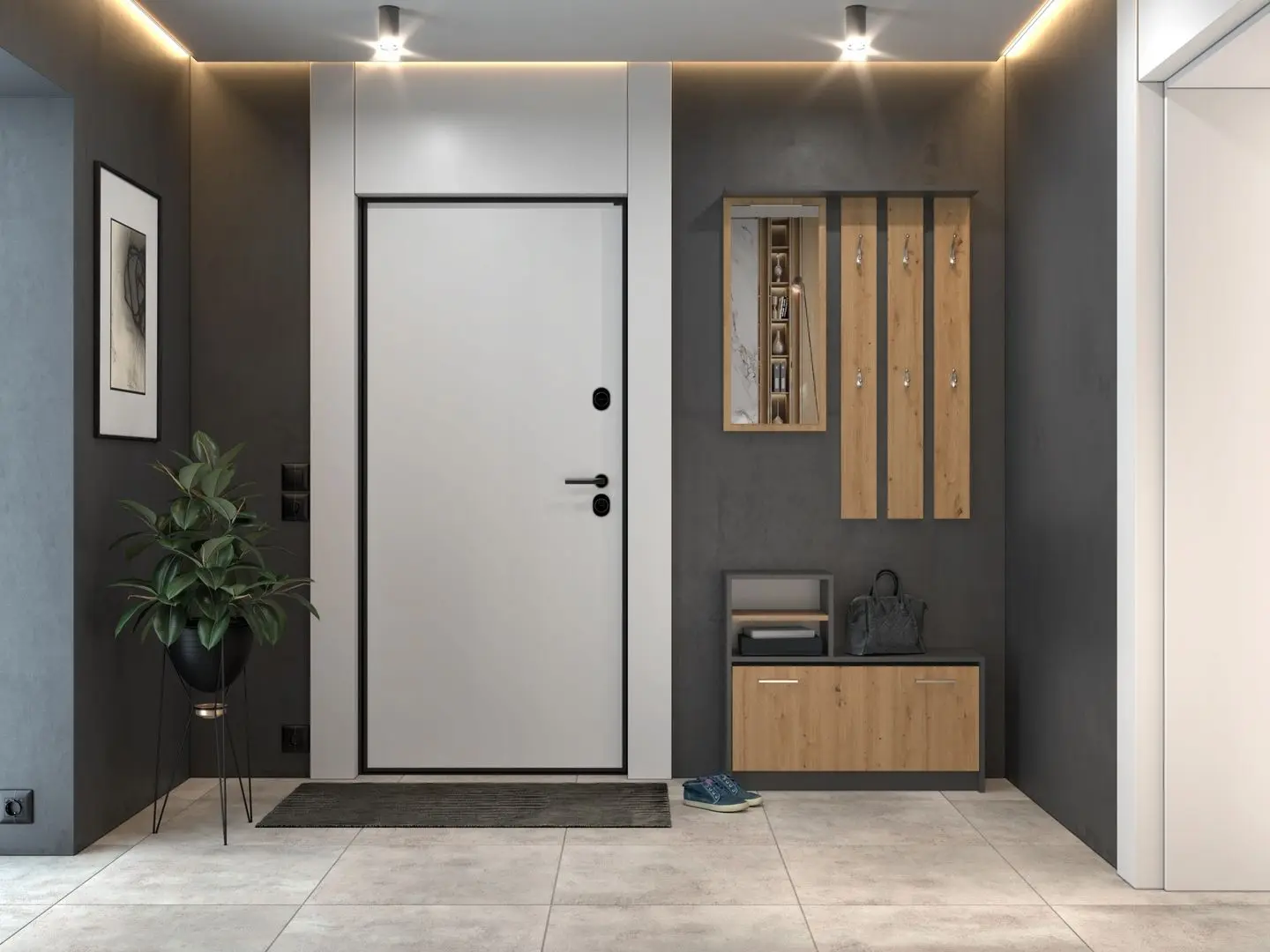 Antreu TopEshop Vera (Anthracite/Artisan Oak)