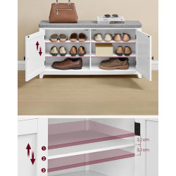 Прихожая Vasagle LSC010W01 (Cloud White) Thumb