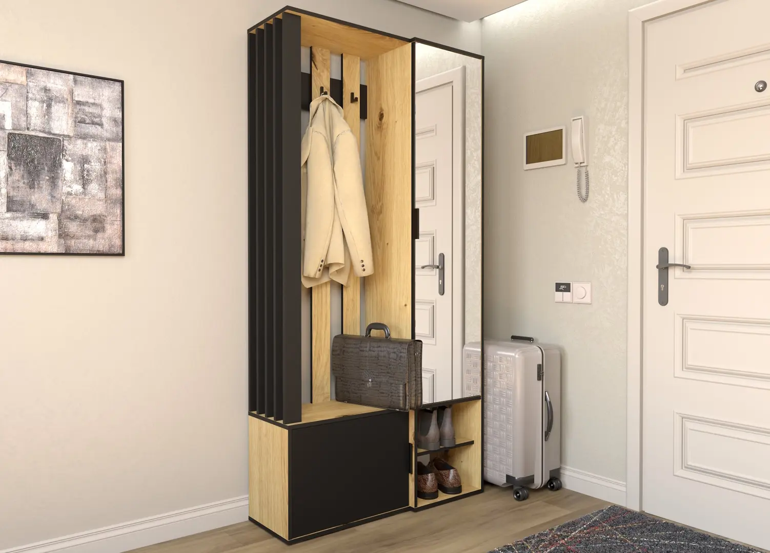 Antreu Yasen Loft (Artisan Oak/Black)