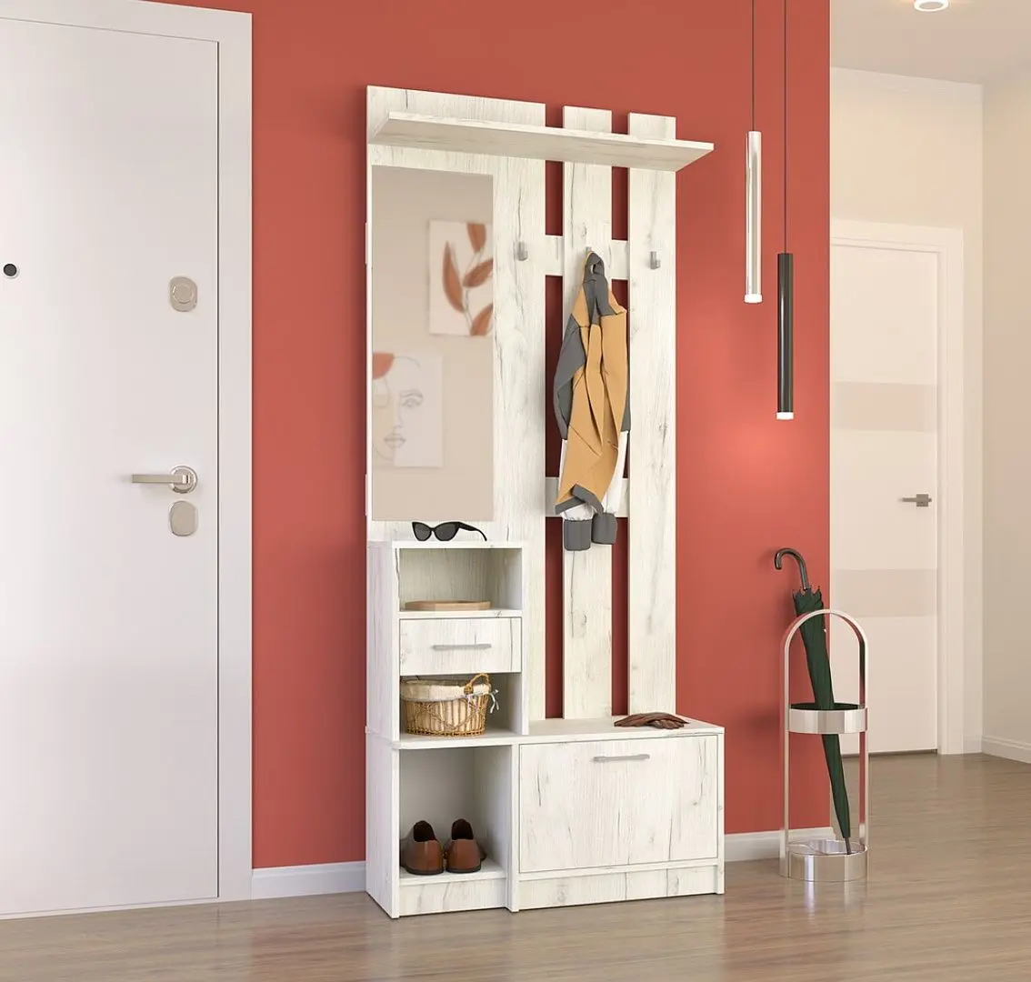 Прихожая Yasen Милана (Дуб Крафт Белый) - 2