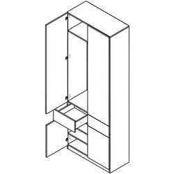 Antreu Yasen Verto (Sonoma Oak/Cashmere) Thumb