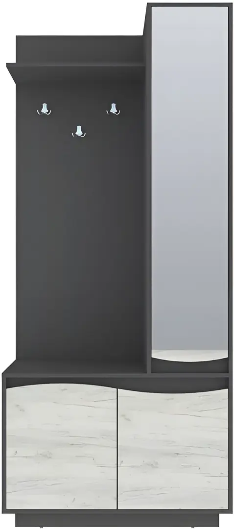 Antreu Yasen Jeneva (Graphite Grey/White Craft Oak)