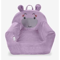 Детское кресло Albero Mio Animals & Love Velvet Hippo (Violet) Thumb
