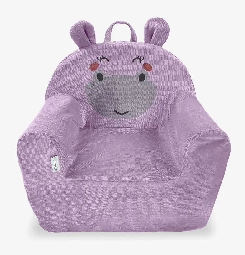 Детское кресло Albero Mio Animals & Love Velvet Hippo (Violet) - 2