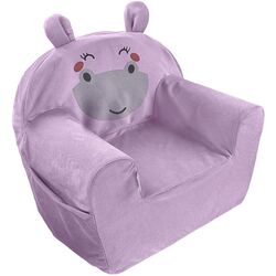 Детское кресло Albero Mio Animals & Love Velvet Hippo (Violet)