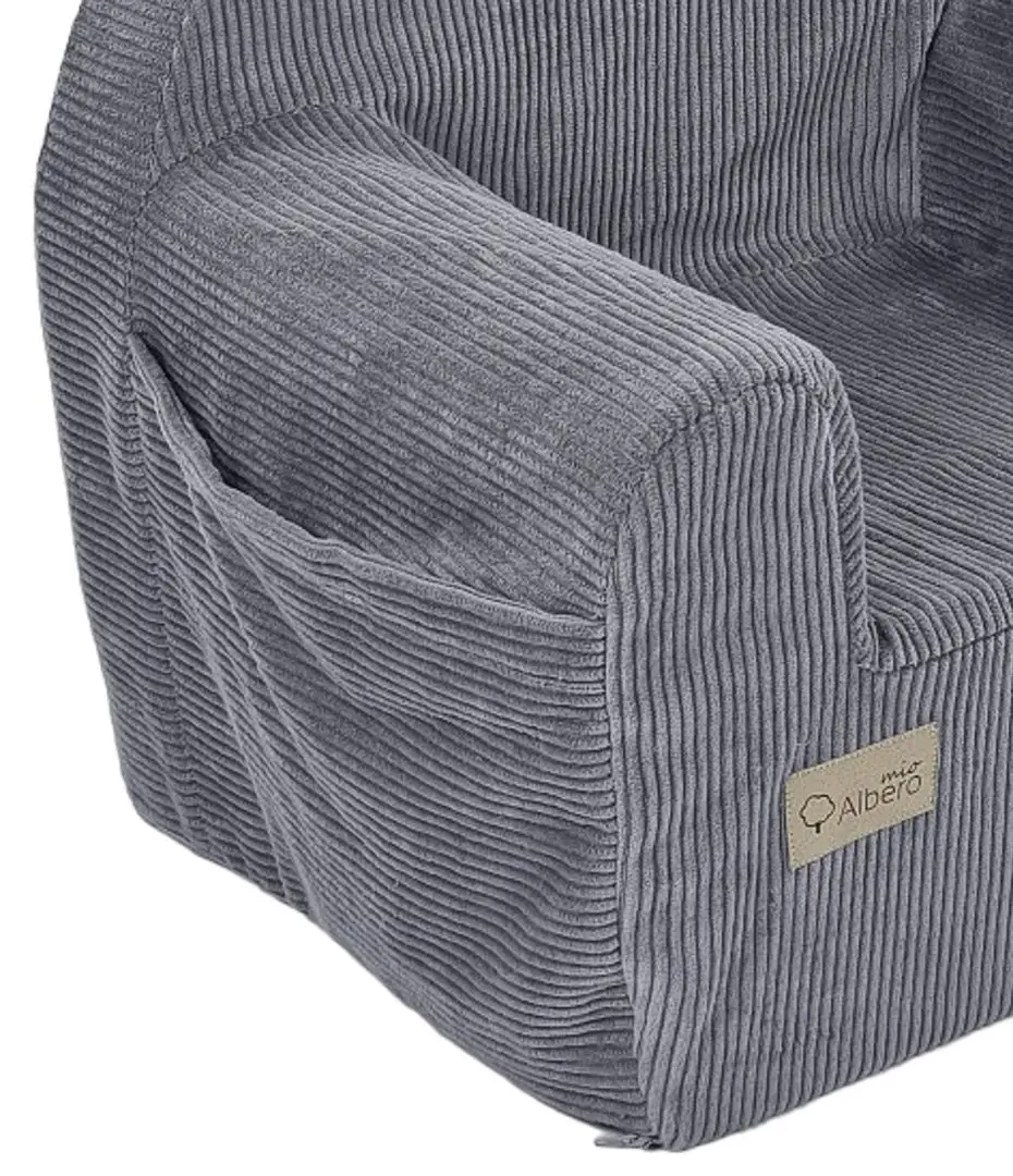 Детское кресло Albero Mio Velvet (Grey) - 3