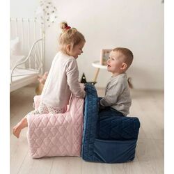 Детское кресло Albero Mio Velvet Kids V105 (Navy Blue) Thumb