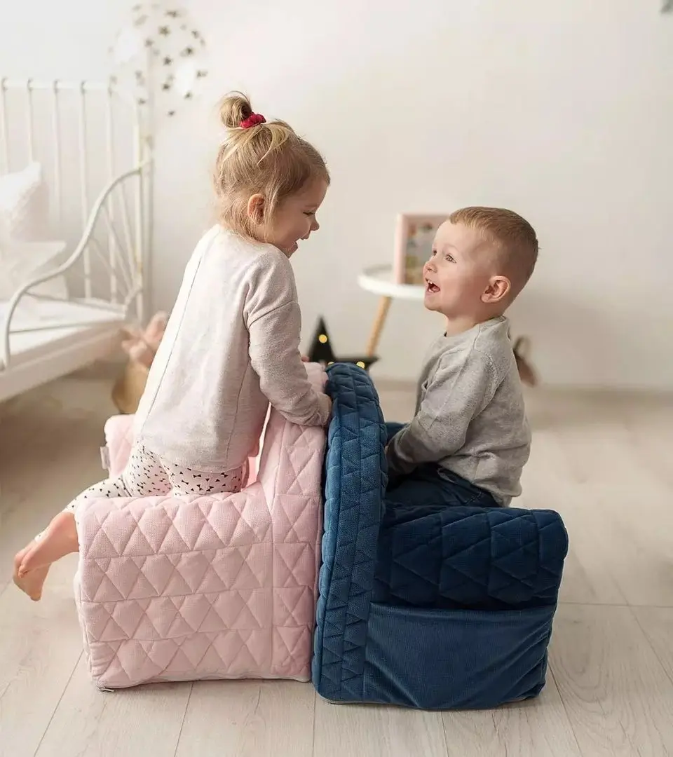 Детское кресло Albero Mio Velvet Kids V105 (Navy Blue) - 2