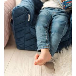 Детское кресло Albero Mio Velvet Kids V105 (Navy Blue) Thumb