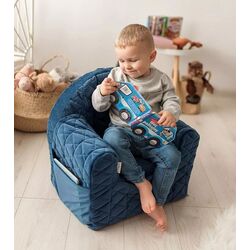 Детское кресло Albero Mio Velvet Kids V105 (Navy Blue) Thumb