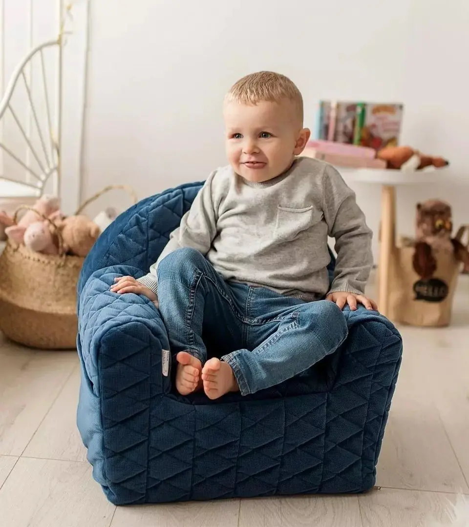 Детское кресло Albero Mio Velvet Kids V105 (Navy Blue) - 5