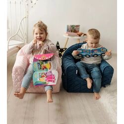 Детское кресло Albero Mio Velvet Kids V105 (Navy Blue) Thumb
