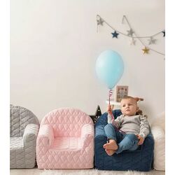Детское кресло Albero Mio Velvet Kids V105 (Navy Blue) Thumb