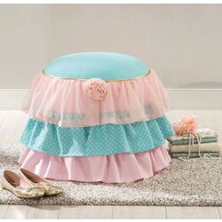 Puf pentru copii Cilek Rose Ottoman (Pink/Blue) Thumb