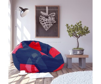 Fotoliu sac DP Bean Bag Ball (Blue/Red)