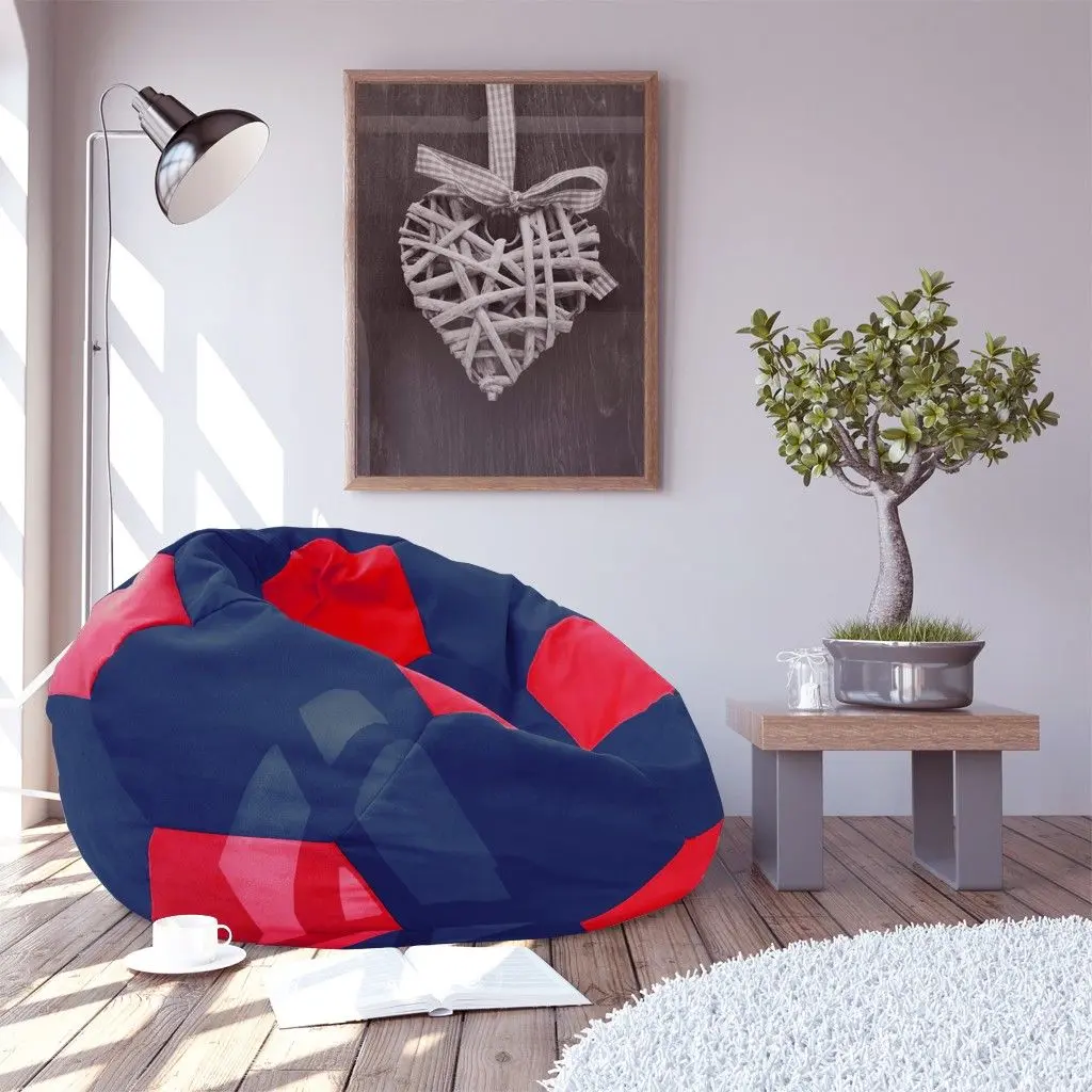 Fotoliu sac DP Bean Bag Ball (Blue/Red)