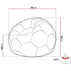 Кресло мяч Mirjan24 Ksante 500 L  (Black/Red) Thumb