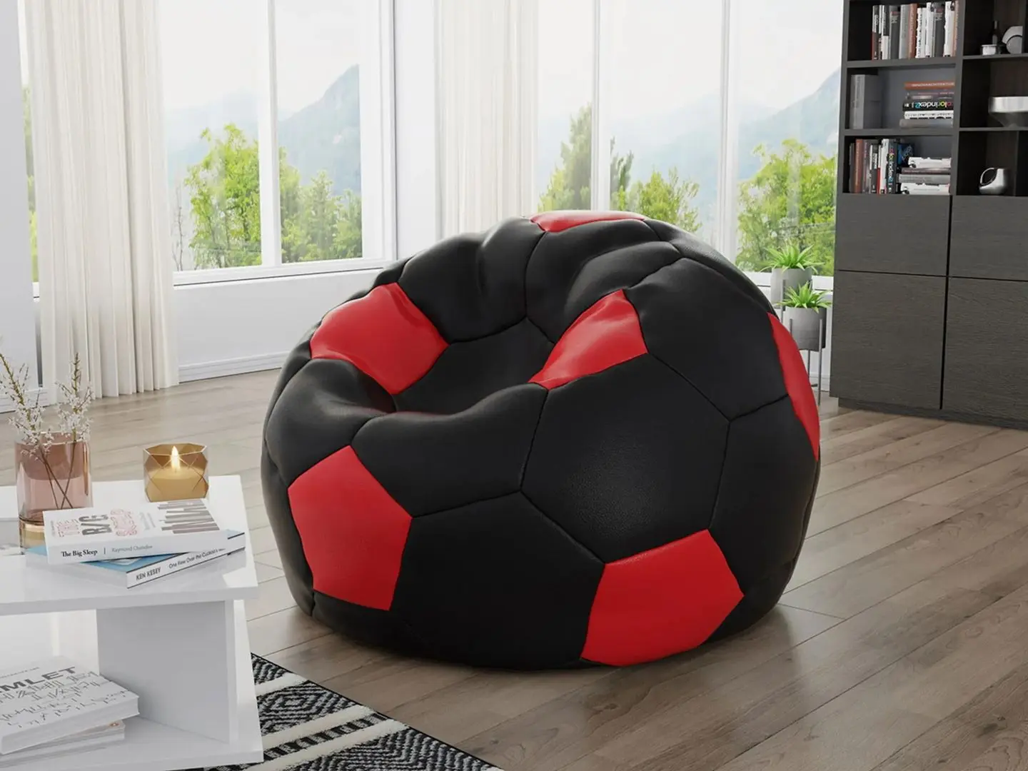 Кресло мяч Mirjan24 Ksante 500 L  (Black/Red)