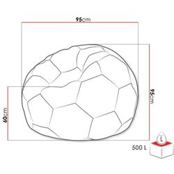Fotoliu minge Mirjan24 Sylwin/Ksante 500L (White/Black) Thumb