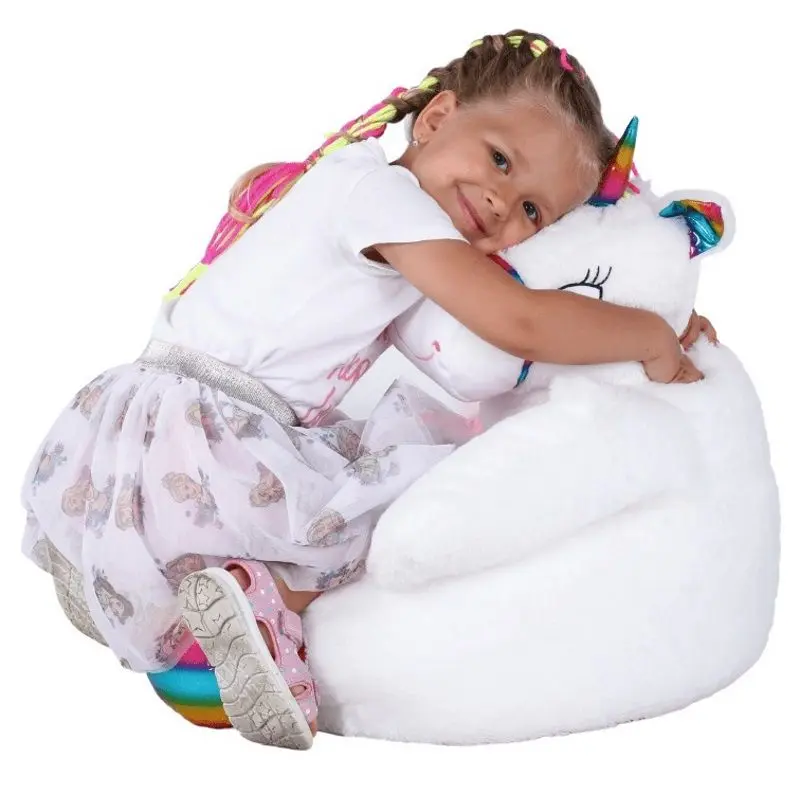 Детское кресло-мешок Mobhaus Bufel (White/Pink)