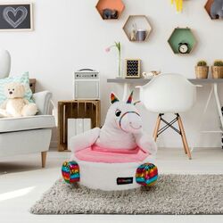 Детское кресло-мешок Mobhaus Bufel (White/Pink) Thumb