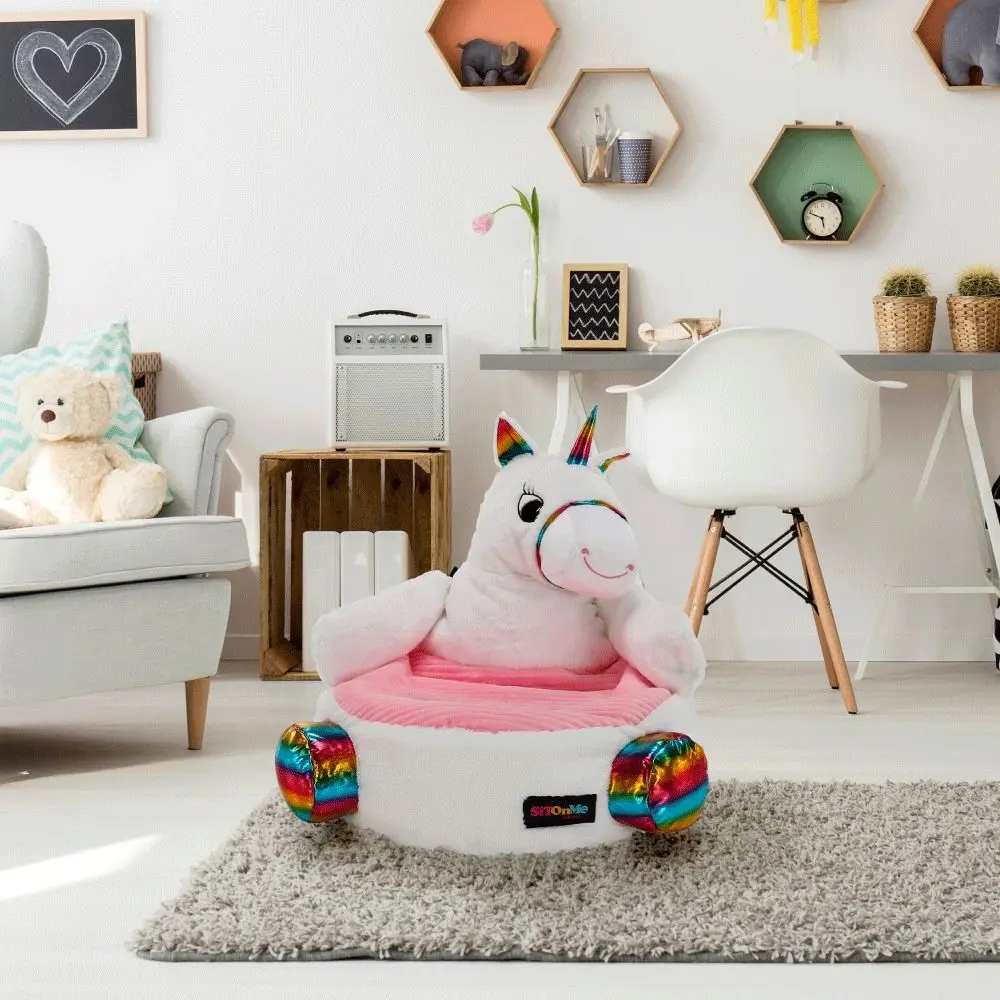 Детское кресло-мешок Mobhaus Bufel (White/Pink)