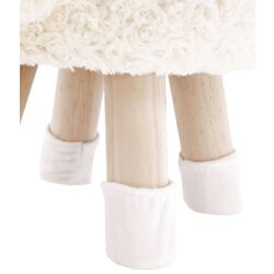 Puf pentru copii Tempo Kondela Lola (White/Pink/Natural) Thumb