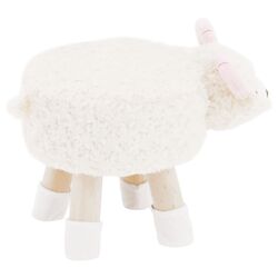 Puf pentru copii Tempo Kondela Lola (White/Pink/Natural) Thumb