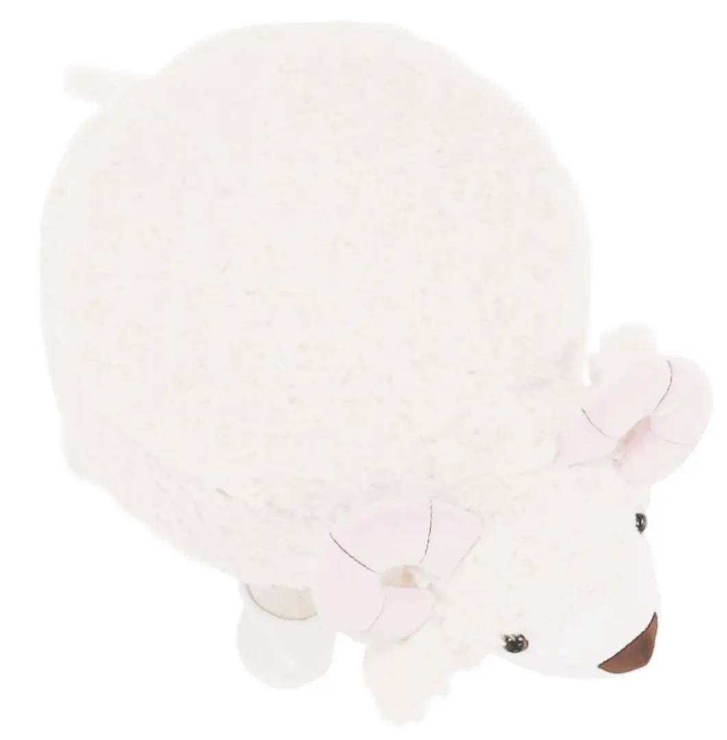 Puf pentru copii Tempo Kondela Lola (White/Pink/Natural)