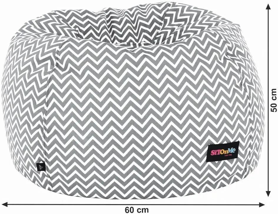 Детское кресло-мешок Tempo Kondela SitOnMe Gomby (Gray/White)