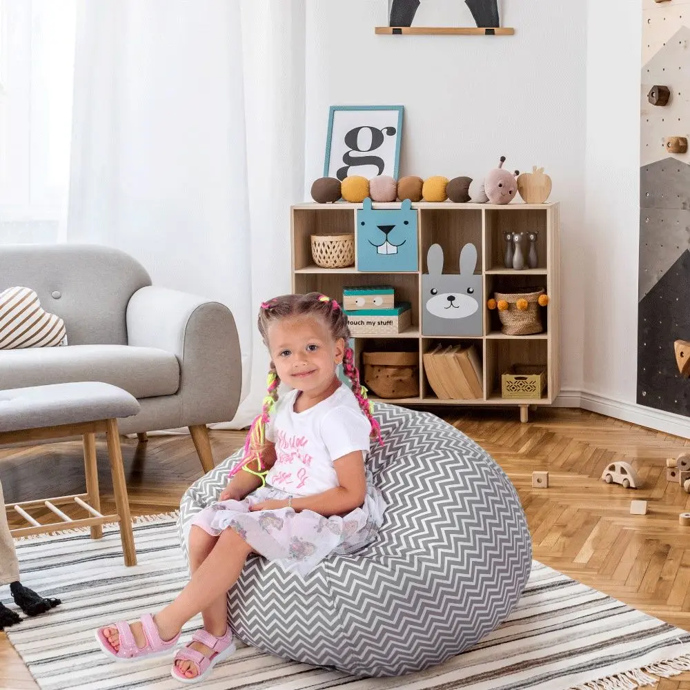 Детское кресло-мешок Tempo Kondela SitOnMe Gomby (Gray/White)