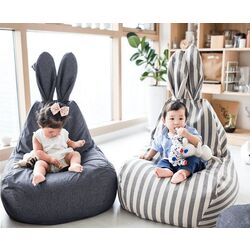 Fotoliu-sac pentru copii Tempo Kondela SitOnMe Lapin (Gray) Thumb