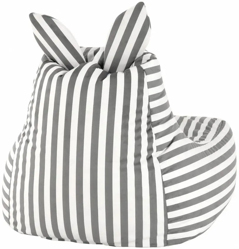 Детское кресло-мешок Tempo Kondela SitOnMe Lapin (White/Gray)