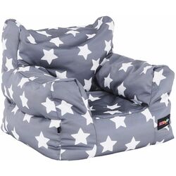 Fotoliu-sac pentru copii Tempo Kondela SitOnMe Lurko Star (Gray/White)