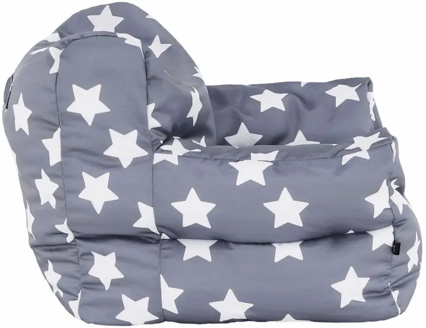 Fotoliu-sac pentru copii Tempo Kondela SitOnMe Lurko Star (Gray/White)