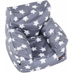 Fotoliu-sac pentru copii Tempo Kondela SitOnMe Lurko Star (Gray/White) Thumb