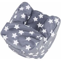 Fotoliu-sac pentru copii Tempo Kondela SitOnMe Lurko Star (Gray/White) Thumb