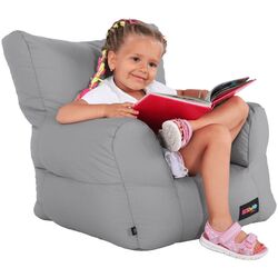 Fotoliu-sac pentru copii Tempo Kondela SitOnMe Tampo (Gray Light) Thumb