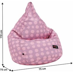 Детское кресло-мешок Tempo Kondela SitOnMe Teldin (Purple/Pink) Thumb