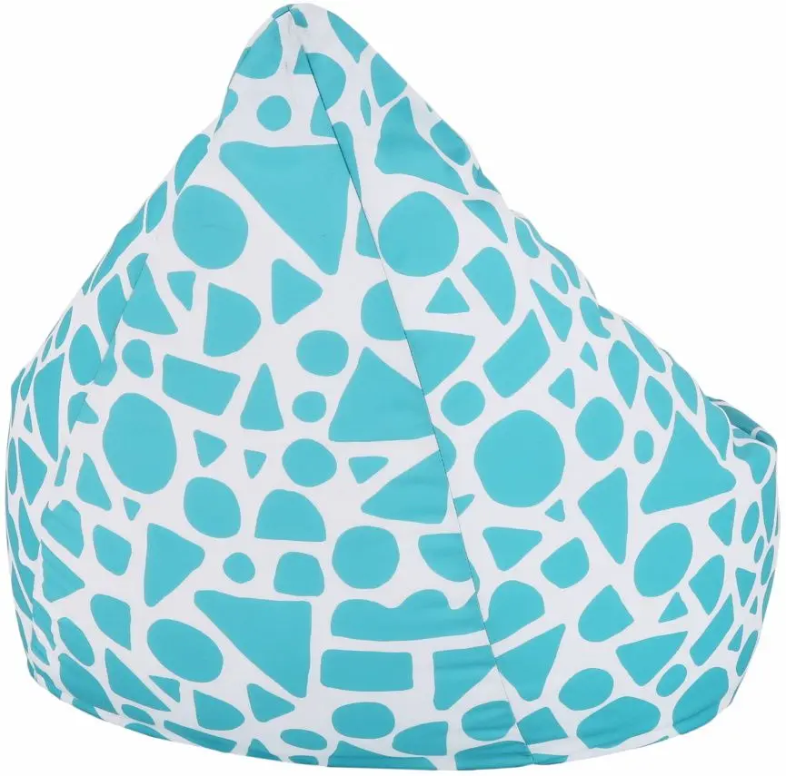 Детское кресло-мешок Tempo Kondela SitOnMe Teldin (White/Turquoise) - 6