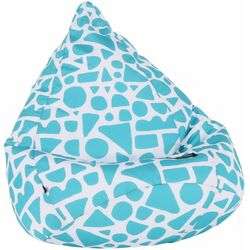 Детское кресло-мешок Tempo Kondela SitOnMe Teldin (White/Turquoise)