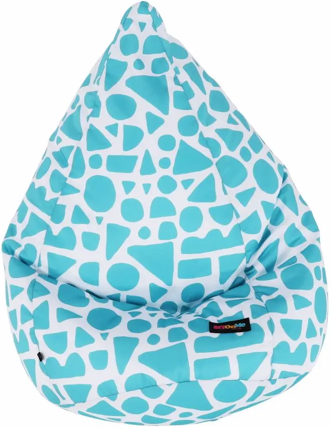 Детское кресло-мешок Tempo Kondela SitOnMe Teldin (White/Turquoise) - 5